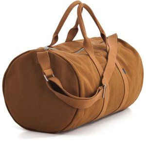 Rare NWOT BAGGU Heavy Canvas Duffel Bag in Chestnut